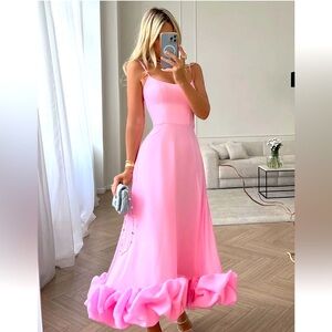 Pink maxi dress